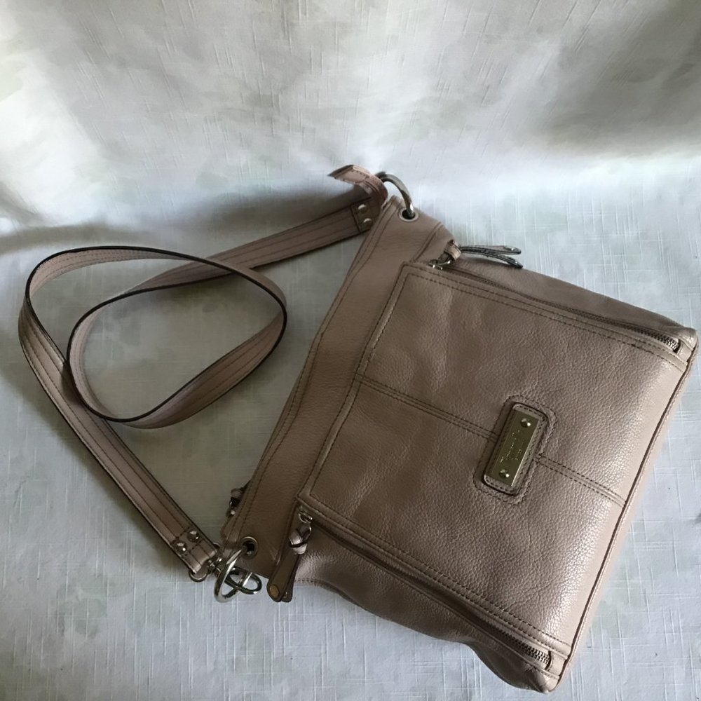 Tignanello Taupe Crossbody Bag